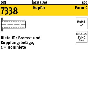 DIN 7338 Kupfer C 4 x 8 Cu S