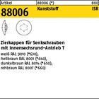 Artikel 88006 Kunststoff ISR, hellbraun Zierkappen für Senkschrauben mit Innense