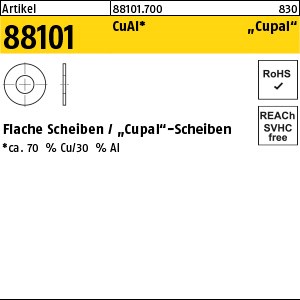ART 88101 Cupal-Scheiben CuAl 4 4,5x10x1 Cu-Al S