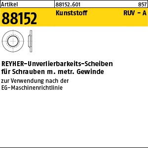 ART 88152 RUV-Scheibe Kunststoff 4 4,2 x 9,0 x 1,2 S