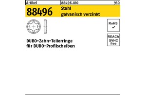 Artikel 88496 Stahl galvanisch verzinkt DUBO-Zahn-Tellerringe für DUBO-Profilsch