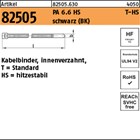 Artikel 82505 PA 6.6 HS T-HS schwarz (BK) Kabelbinder, innenverzahnt, Standard h