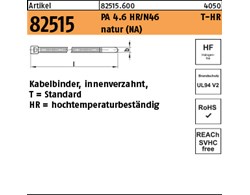 Artikel 82515 PA 4.6 HR/N46 T-HR natur (NA) Kabelbinder, innenverzahnt, Standard