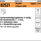Artikel 82521 PA66W EdgeCl. O-A schwarz Kantenbefestigungsbinder 2-teilig, für K