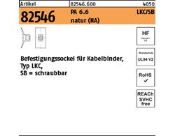 Artikel 82546 PA 6.6 LKC/SB natur (NA) Befestigungssockel für Kabelbinder, Typ L