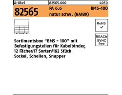 Artikel 82565 PA 6.6 BMS-100 natur schw. (NA/BK) Sortimentsbox BMS - 100 mit Bef