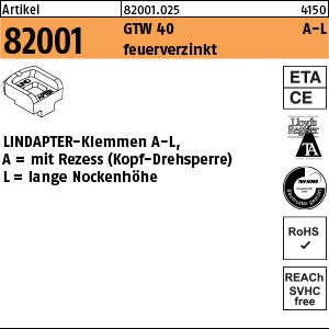 ART 82001 LINDAPTER GT A LM 12 feuerverzinkt, lang S