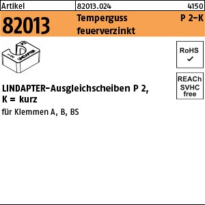 ART 82013 LINDAPTER St. P2 M 10 feuerverzinkt, kurz S