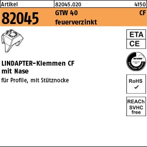 ART 82045 LINDAPTER CF Sphäro-Guß M 12 feuerverzinkt S