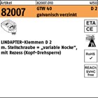 Artikel 82007 GTW 40 D 2 galvanisch verzinkt LINDAPTER-Klemmen D 2 mit Stellschr