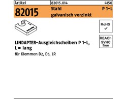 Artikel 82015 Stahl P 1-L galvanisch verzinkt LINDAPTER-Ausgleichsscheiben P 1-L