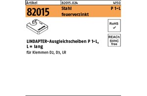 Artikel 82015 Stahl P 1-L feuerverzinkt LINDAPTER-Ausgleichsscheiben P 1-L, lang