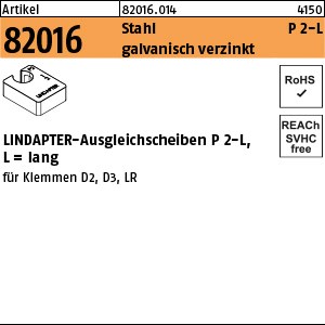 ART 82016 LINDAPTER St. P2 M 10 galv. verzinkt, lang S