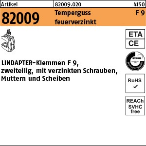 ART 82009 LINDAPTER GT F 9 M 10 feuerverzinkt, komplett S