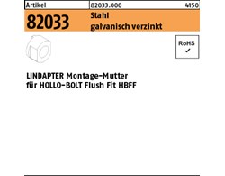 Artikel 82033 Stahl LINDAPETR Montagemuttern für HOLLO-BOLT FlushFit HBFF