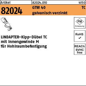 ART 82024 LINDAPTER GT TC M 8 galv. verzinkt S