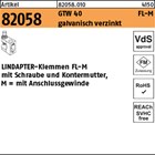 Artikel 82058 GTW 40 FL-M galvanisch verzinkt LINDAPTER-Klemmen FL-M mit Schraub