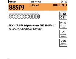 Artikel 88579 Mörtel FHB II-PF-L FISCHER Mörtelpatronen FHB II-PF-L 