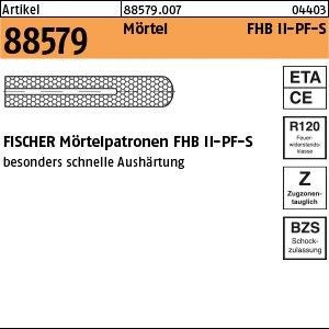 ART 88579 FISCHER-Highbond-Patronen FHB II-PF 10 x 60 für FHB-S S