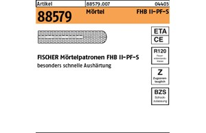 Artikel 88579 Mörtel FHB II-PF-S FISCHER Mörtelpatronen FHB II-PF-S 