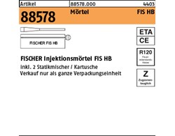 Artikel 88578 Mörtel FIS HB FISCHER Injektionsmörtel FIS HB 