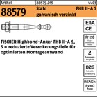Artikel 88579 Stahl FHB II-A S galvanisch verzinkt FISCHER Highbond-Anker FHB II
