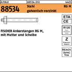 Artikel 88534 Stahl RG M galvanisch verzinkt FISCHER Ankerstangen RG M, mit Mutt