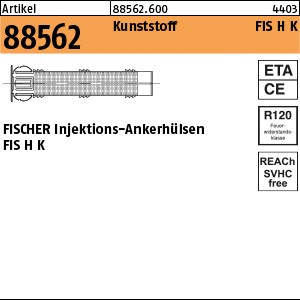 ART 88562 FISCHER-Ankerhülse Kunststoff FIS H 12 x 50 K S