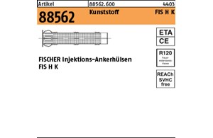 Artikel 88562 Kunststoff FIS H K FISCHER Inj.-Ankerhülsen FIS H K 