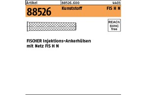 Artikel 88526 Kunststoff FIS H N FISCHER Injektions-Ankerhülsen mit Netz FIS H N