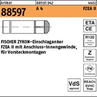 Artikel 88597 A 4 FZEA II FISCHER ZYKON-Einschlaganker FZEA II mit Anschluss-Inn