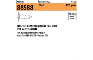 Artikel 88588 Stahl FZE plus FISCHER Einschlaggerät FZE plus mit Zentrierstift