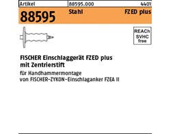 Artikel 88595 Stahl FZED plus FISCHER-Einschlaggerät FZED plus mit Zentrierstift