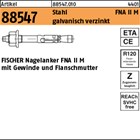 Artikel 88547 Stahl FNA II M galvanisch verzinkt FISCHER Nagelanker FNA II M mit