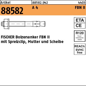 ART 88582 FISCHER-Bolzen A 4 FBN II 6/ 10 A 4 S