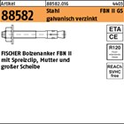 Artikel 88582 Stahl FBN II GS galvanisch verzinkt FISCHER Bolzenanker FBN II mit