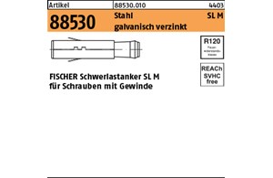 Artikel 88530 Stahl SL M galvanisch verzinkt FISCHER Schwerlastanker SL M für Sc