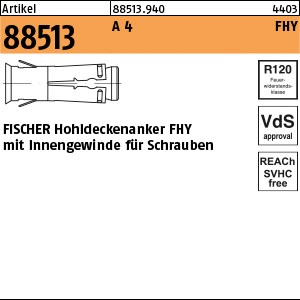 ART 88513 FISCHER-Hohldecken-Anker FHY A 4 M 6 S