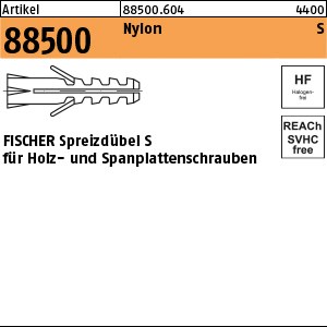ART 88500 FISCHER-Dübel Nylon S 4 S
