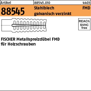 ART 88545 FISCHER-Metallspreizdübel FMD 6 x 32 St., galv. verzinkt S