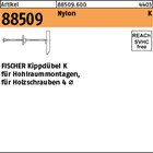 Artikel 88509 Nylon K FISCHER Kippdübel K für Hohlraummontagen, für Holzschraube
