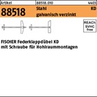 Artikel 88518 Stahl KD galvanisch verzinkt FISCHER Federklappdübel KD mit Schrau