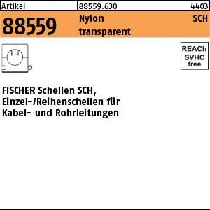 ART 88559 FISCHER-Schellen weiss/transparent SCH 812 S