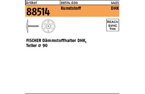 Artikel 88514 Kunststoff DHK FISCHER Dämmstoffhalter DHK, Teller Ø 90 