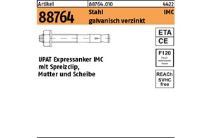 Artikel 88764 Stahl IMC galvanisch verzinkt UPAT Expressanker IMC mit 1 Spreizcl