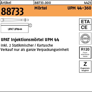 ART 88733 UPAT Verbundmörtel UPM 44-360 je 360ml, 1 Stk.=1 Kart.+2 M. S