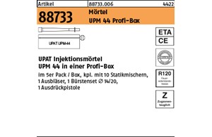 Artikel 88733 Mörtel UPM 44 Profi-Box UPAT Injektionsmörtel UPM 44 in einer Prof