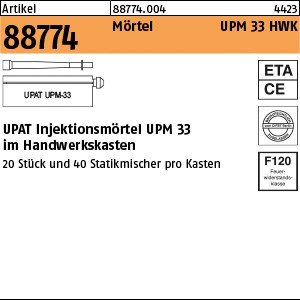 ART 88774 UPAT Injektionsmör. UPM 33-360 im Handwerkerkasten S