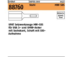 Artikel 88760 Stahl MW-SDS UPAT Setzwerkzeuge für UKA 3- und UMW-Anker mit Sechs