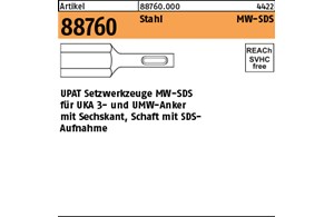 Artikel 88760 Stahl MW-SDS UPAT Setzwerkzeuge für UKA 3- und UMW-Anker mit Sechs